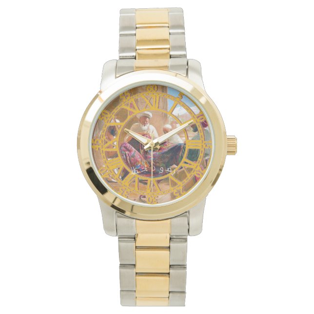 "ا ل س ج و ا د  Teppichmacher Armbanduhr (Vorderseite)