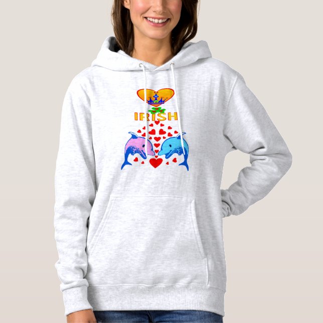 ت I Liebe Irische-Phantastische St Patrick's Day C Hoodie (Vorderseite)
