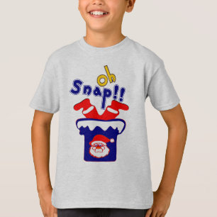 🎅 تOh! Sanp, Santa klebt in einem Kamin T-Shirt