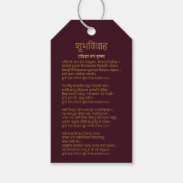 मं ला ष् क Mangalashtak Tag Geschenkanhänger