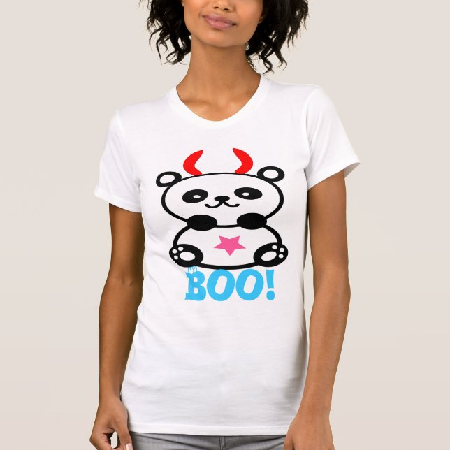 ஐ ♥ Devilish mignon bébéPanda T-shirt femme Jersey (Devant)
