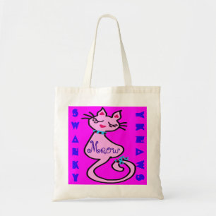 " ๑ Swanky Adorable Kitty Jumbo Tote Bag ๑" Tragetasche