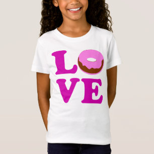 ღ ♥ ت Liebe Donut Bella Girls' Fabulous Baby Doll T-Shirt