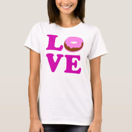 ღ ت Liebe Donut Frauenhals Crew Nacken T - Shirtت  T-Shirt
