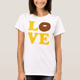 ღ ♥ تLiebe Donut Frauenchic Crew Nacken T - Shirtت T-Shirt