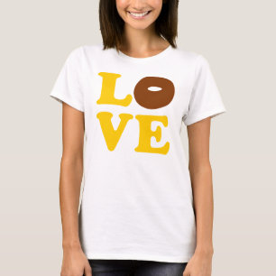 ღ ♥ تLiebe Donut Frauenchic Crew Nacken T - Shirtت T-Shirt