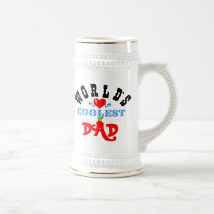 ღ ╬"Coolster Vater der Welt" Stein ╬ Bierglas