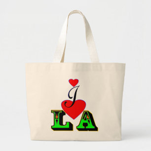 ღ ♥ J'aime LA-Los Angeles Chic Jumbo Sac fourre-to