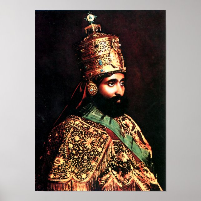 ቀ ዳ ማ ዊ ኃ ይ ለ ሥ | Haile Selassie I Coronation Post Poster (Vorne)