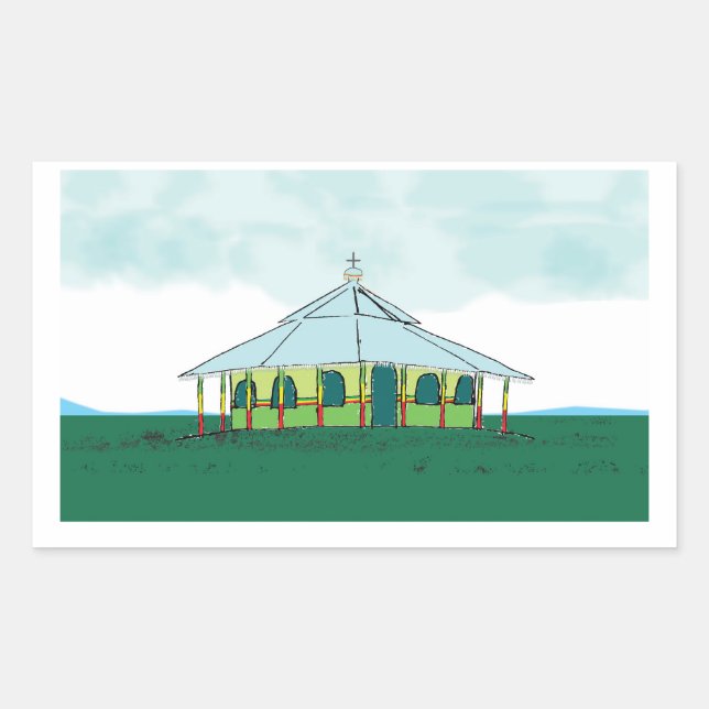 የ ኦ ር ቶ ስ ዶ vor ክ rechteckiger aufkleber (Vorderseite)