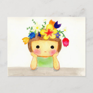 あたまお花畑 FEIERTAGSPOSTKARTE