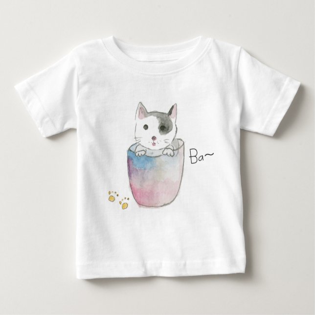 いたずら子猫のご挨拶 BABY T-SHIRT (Vorderseite)
