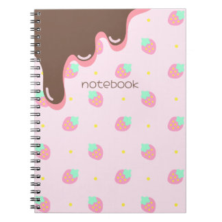 いちごチョコ柄のかわいい♡ NOTIZBLOCK