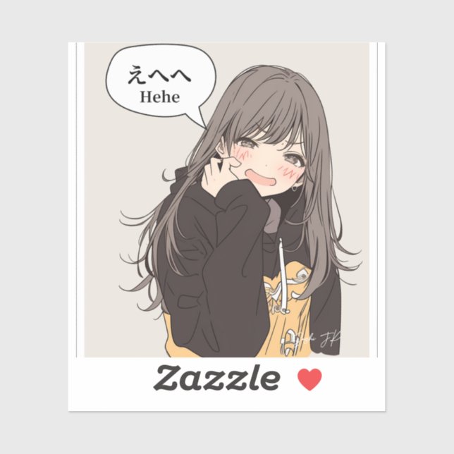 えへへステッカー｜寿司娘シール AUFKLEBER (Blatt)