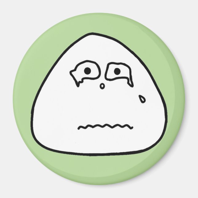 おにぎり顔（グリーン5） MAGNET (Vorne)