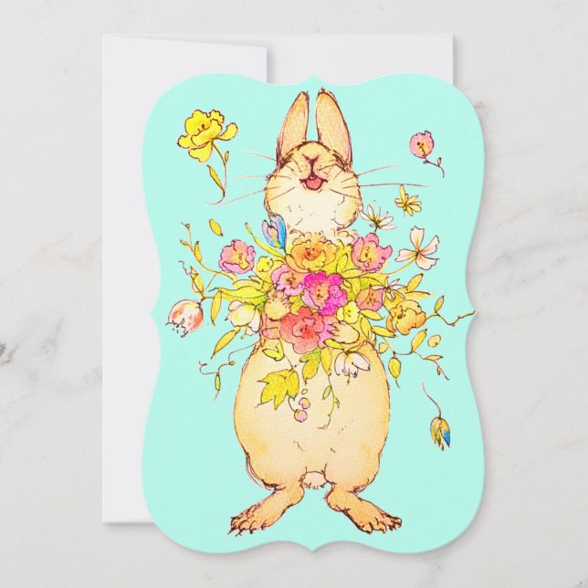 お話しカード　thank you♡rabbit ankündigung (Vorderseite)