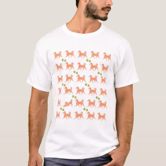 かわいいしばいぬがいっぱい T-Shirt