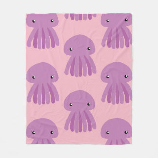 かわいいクラゲのフリースブランケット FLEECEDECKE