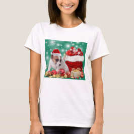 かわいいジャックラッセルテリアのメリークリスマス♡ T-Shirt