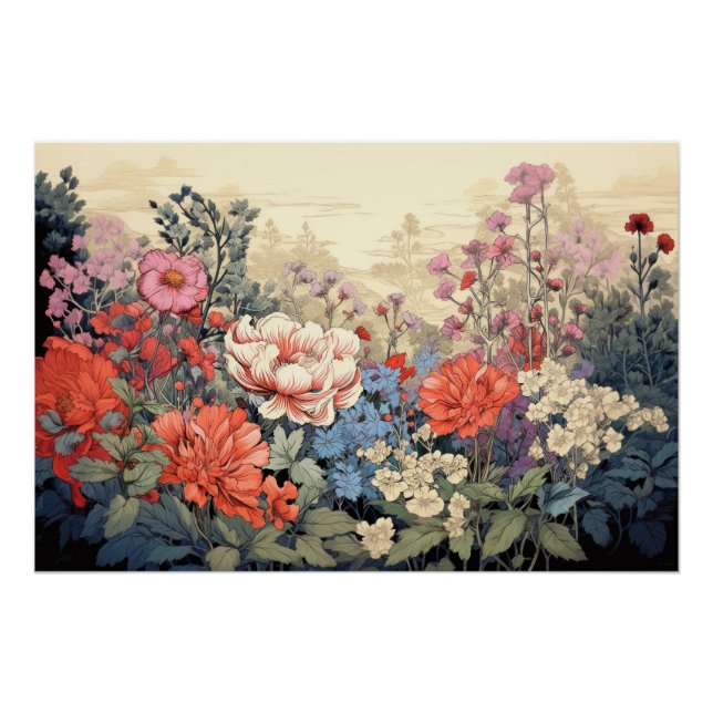 きれいな色とりどりの花 POSTER (Vorderseite)