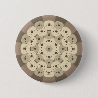 ぐるっとあにまる「カワイイラッコ親子」缶バッジ BUTTON