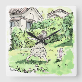 さいいむじ QUADRATISCHE WANDUHR