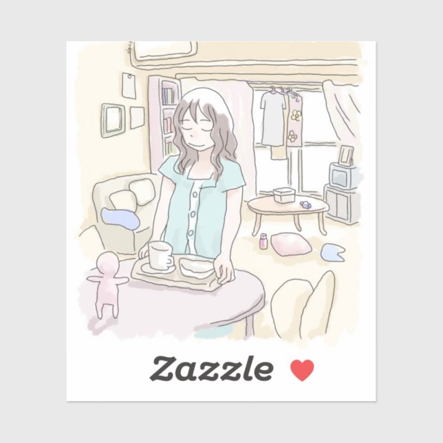 さにににじ AUFKLEBER (Blatt)