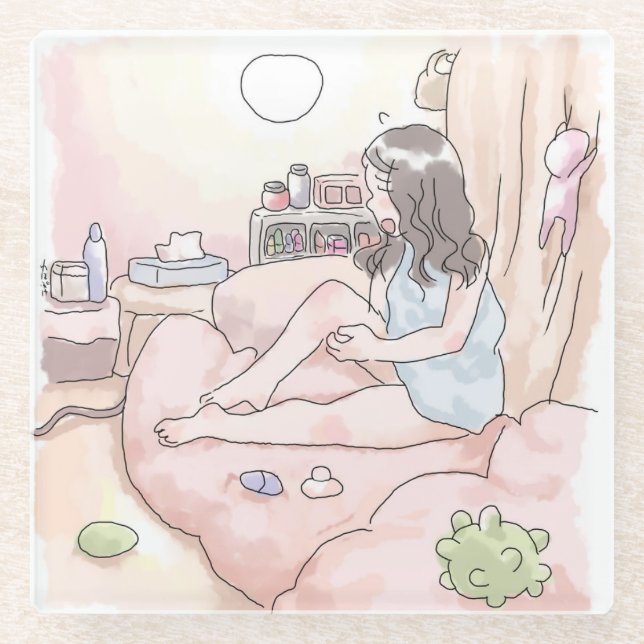 さにれにじ　　リラックス GLASUNTERSETZER (Vorderseite)