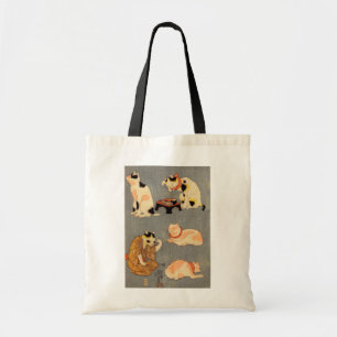 たとえ尽の内 （中）, 国芳 japanische Katzen (2), Kuniyoshi, Tragetasche