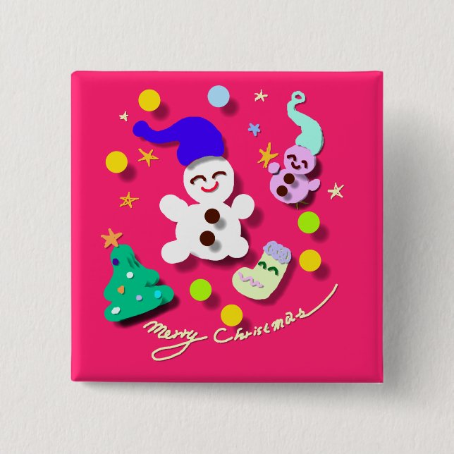 なかよしクリスマス BUTTON (Vorderseite)