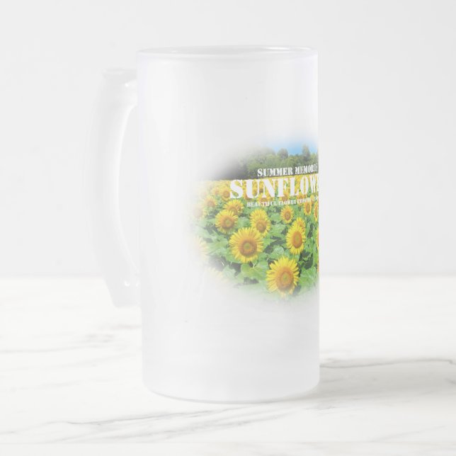 ひ ま わ り MATTGLAS BIERGLAS (Vorderseite Links)