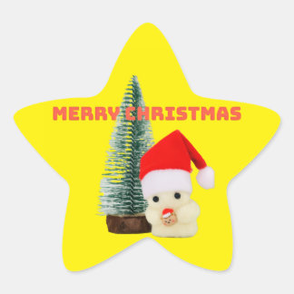 もみの木とおばけのクリスマス Stern-Aufkleber
