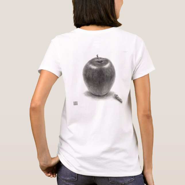りんごとあおむし T-Shirt (Rückseite)
