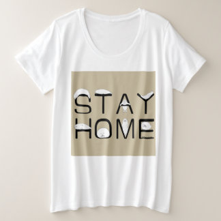 アザラシと一緒に家にいよう（STAY HOME WITH SEAL） GROßE GRÖßE T-Shirt