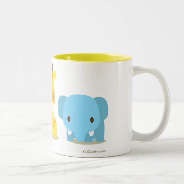 アニマルズ02マグカップ ZWEIFARBIGE TASSE (Rechts)