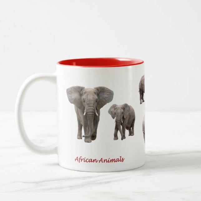 アフリカの動物のマグカップ ZWEIFARBIGE TASSE (Links)