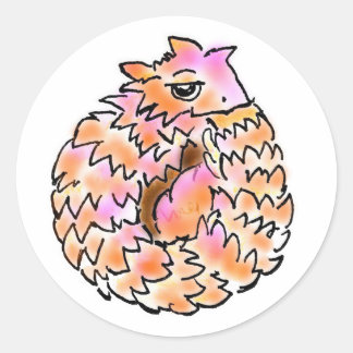 アルマジロトカゲちゃん ラウンドシール RUNDER AUFKLEBER