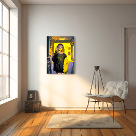 アーティストの部屋アートパネル|寿司娘 GenerativeAI Leinwanddruck