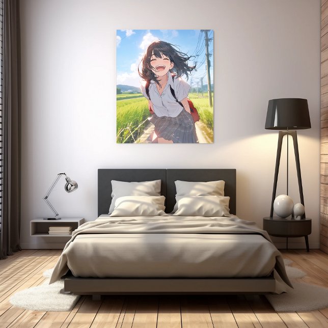 アートパネル Art Panel｜帰宅JK 寿司娘 GenerativeAI Leinwanddruck (Von Creator hochgeladen)