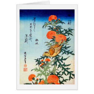 ア ミ に 鳥, 北 Bird and Thistle, Hokusai, Ukiyo-e