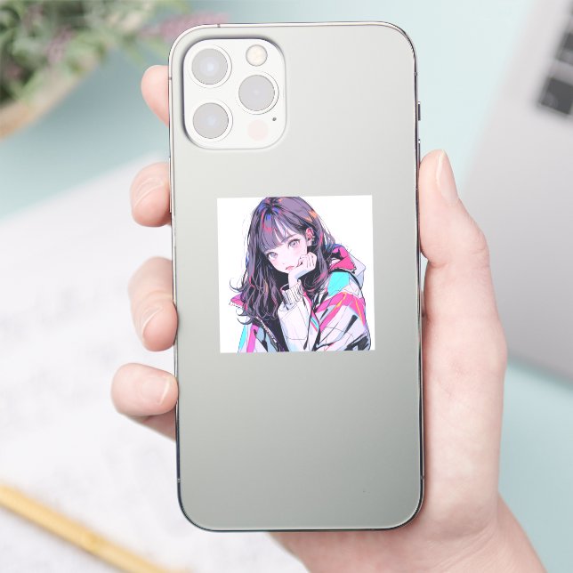 オシャレなJKシール｜寿司娘 Seal  Sticker GenerativeAI (Téléphone)