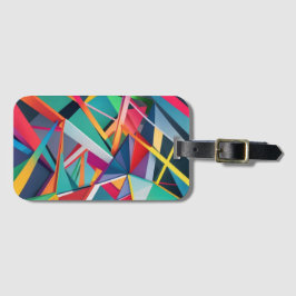 カラフル・ジオメトリック・マジック 直線の組み合わせによる立体感のある幾何学模様 GEPÄCKANHÄNGER