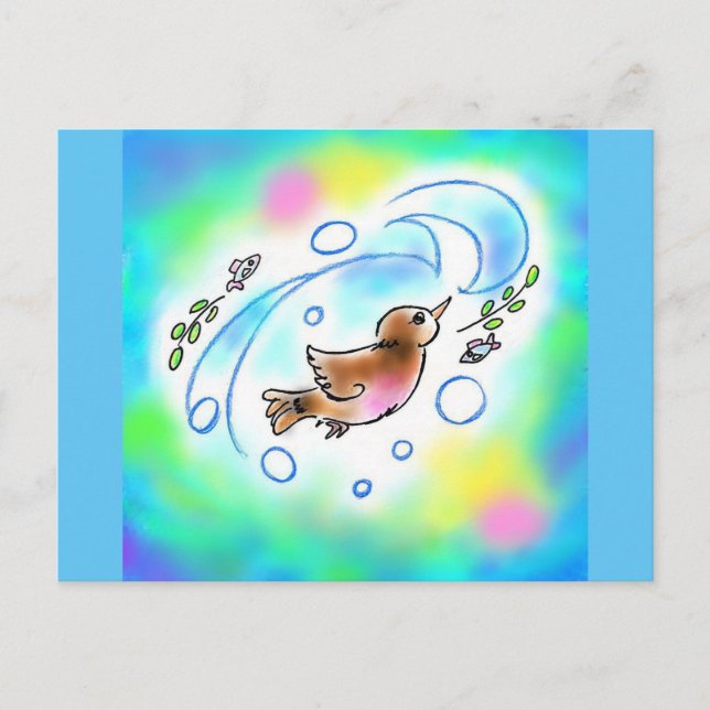 カワガラスちゃんポストカード ポストカード POSTKARTE (Vorderseite)