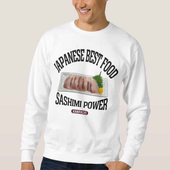 カンパチの刺身（ビンテージ風） SWEATSHIRT (Vorderseite)