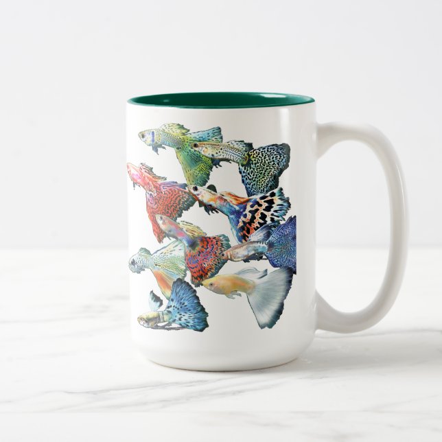 グッピー ZWEIFARBIGE TASSE (Rechts)