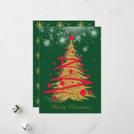 グリーンエレガントなクリスマスカード♡ FEIERTAGSKARTE
