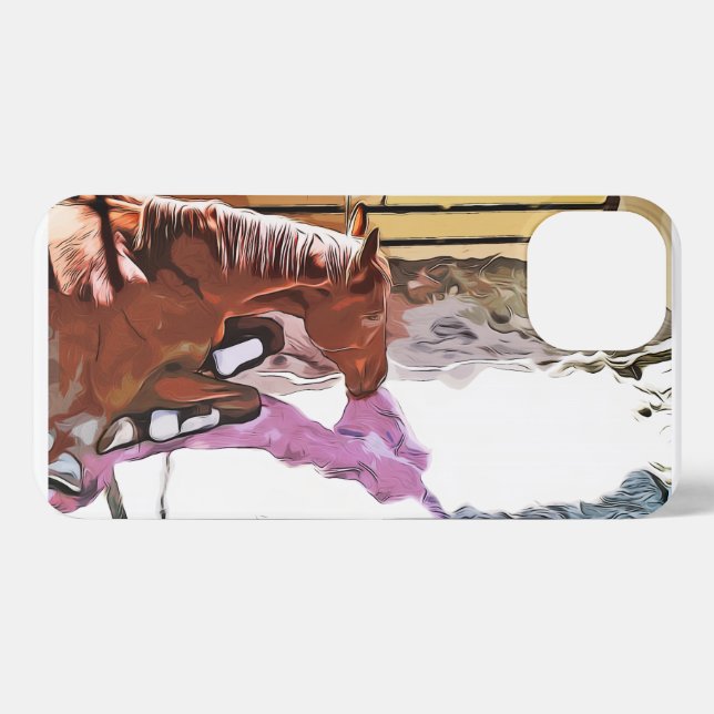 ケイメイ牧場　トントントントロちゃん「陽だまりの優しい影」 iPhone HÜLLE (Rückseite (Horizontal))