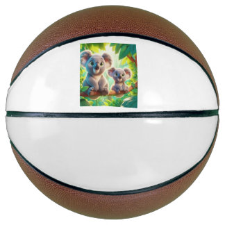 コアラの親子の日向ぼっこ BASKETBALL