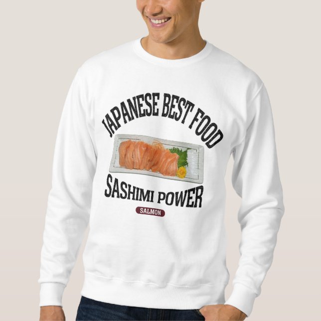 サーモンの刺身（ビンテージ風） SWEATSHIRT (Vorderseite)