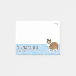 シェットランドシープドックのワンポイント4 ポストイット POST-IT KLEBEZETTEL